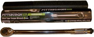 Pittsburgh Pro 239 Professional Drive Click Stop Torque Wrench