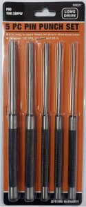 Pro Tool Supply 5 Piece Long Drive Pin Punch Set