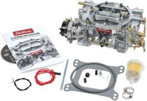 Edelbrock 1406 Performer 600 CFM Square Bore 4-Barrel Air Valve Secondary Electric Choke Carburetor for chevy 350